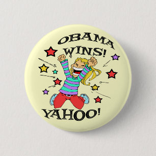 OBAMA-GEWINNE BUTTON