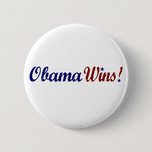 Obama gewinnt 2008 button