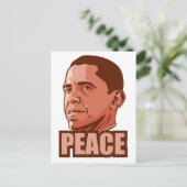 Obama gewinnt Friedenspreis Postkarte (Stehend Vorderseite)
