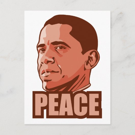 Obama gewinnt Friedenspreis Postkarte (Vorderseite)