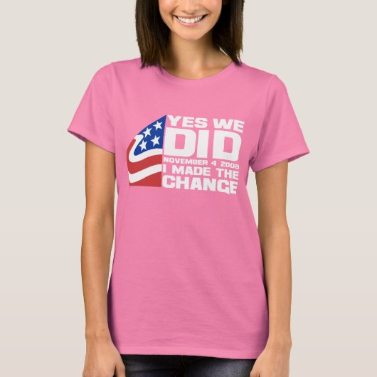 Obama gewinnt T-Shirt (Vorderseite)