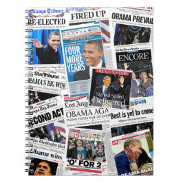 Obama gewinnt Wiederwahl-Notizbuch 2012 Notizblock