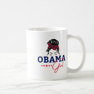 Obama Girl Messy Bun Obama für Präsident 2028 Elec Kaffeetasse