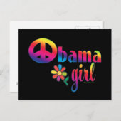 Obama Girl Postkarte (Vorne/Hinten)