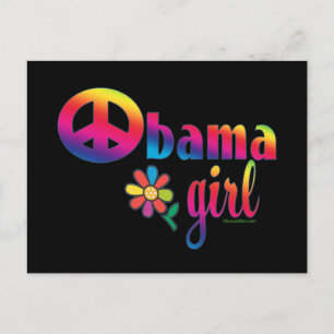Obama Girl Postkarte