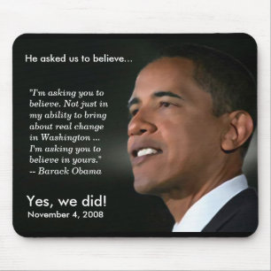 Obama - Glauben - Mousepad