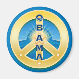 Obama GoldStar Peace Magnet, rund um die Uhr Magnet