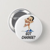 Obama, GOT, ÄNDERUNG? Button (Vorne & Hinten)
