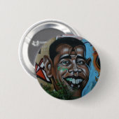 Obama-Graffiti Button (Vorne & Hinten)