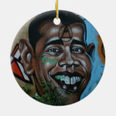 Obama-Graffiti Keramikornament (Hinten)