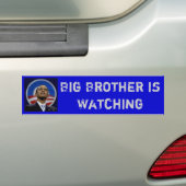 Obama - großer Bruder passt auf Autoaufkleber (Auf Auto)