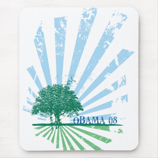 Obama-Grün Mousepad (Vorne)