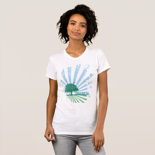 Obama-Grün T-Shirt (Vorne ganz)