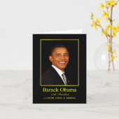 Obama-Grußkarte - Leere Karte (Gelbe Blume)