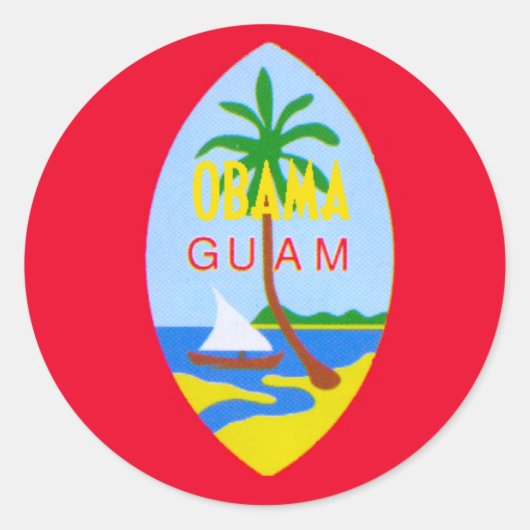 Obama GUAM Sticker (Vorderseite)