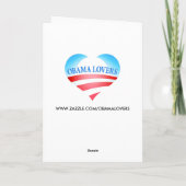 Obama Happy Halloween - Grußkarte Karte (Rückseite)