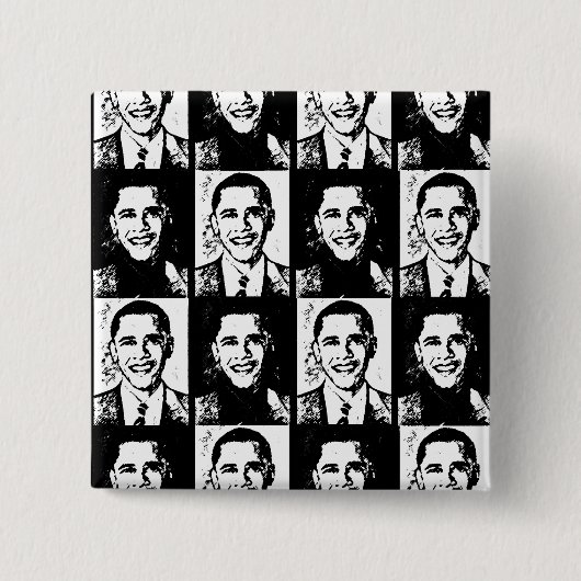 OBAMA HAT EIN GROSSES GESICHT BUTTON (Vorderseite)