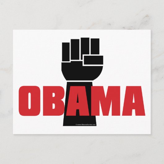 Obama hat recht! postkarte (Vorderseite)