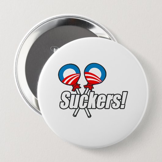 Obama hat Spaß! Button (Vorne & Hinten)