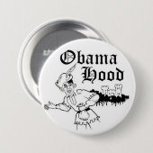 Obama-Hauben-Knopf Button (Vorne & Hinten)