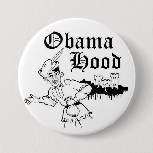 Obama-Hauben-Knopf Button (Vorderseite)