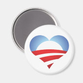 Obama Heart Magnet (Vorderseite/Rückseite)