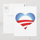 Obama Heart Postkarte (Vorne/Hinten)