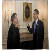 Obama herein geschworen als Präsident Duschvorhang (Vorderseite)