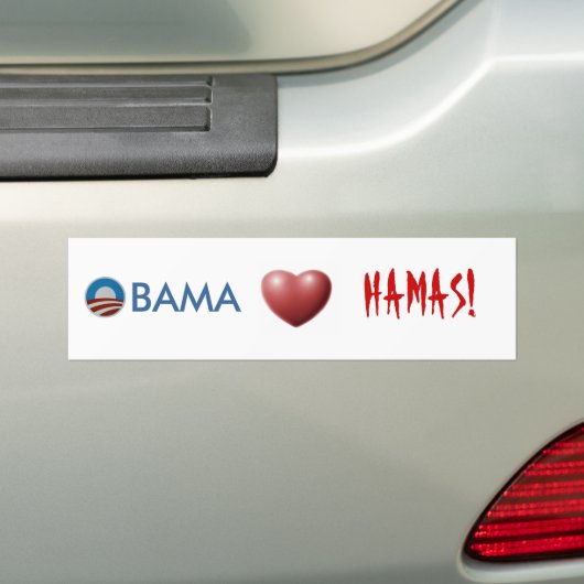 Obama-Herzen Hamas! Autoaufkleber (Auf Auto)