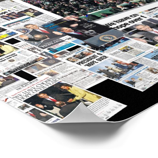 Obama: Hoffnung aus Angst Poster (Ecke)