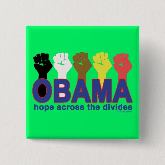 OBAMA HOFFNUNG ÜBER DIE DIVIDES BUTTON (Vorderseite)