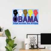 OBAMA HOFFNUNG ÜBER DIE DIVIDES POSTER (Heimbüro)