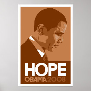 Obama - Hoffnungs-Brown-Plakat Poster