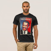 Obama - HOFFNUNGS-GEWINNE! - Kundengerechte T-Shirt (Vorne ganz)