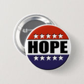 Obama-Hoffnungs-Knopf Button (Vorne & Hinten)