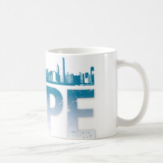 Obama-Hoffnungs-Tassen-ChicagoSkyline Kaffeetasse (Rechts)