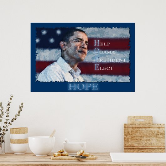 OBAMA HOPE Art Poster (Küche)