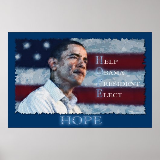 OBAMA HOPE Art Poster (Vorne)