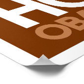 Obama - Hope Brown Poster (Ecke)