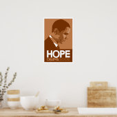 Obama - Hope Brown Poster (Küche)