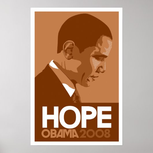 Obama - Hope Brown Poster (Vorne)