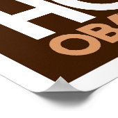 Obama - Hope Dark Brown Poster (Ecke)