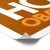 Obama Hope Orange Poster (Ecke)