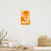 Obama - Hope Orange Poster (Küche)