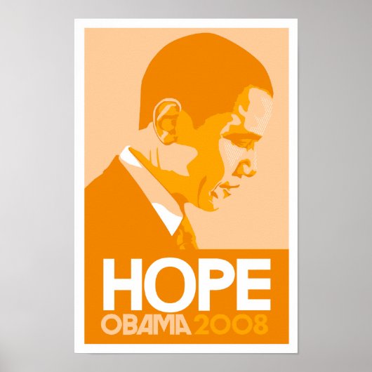 Obama - Hope Orange Poster (Vorne)