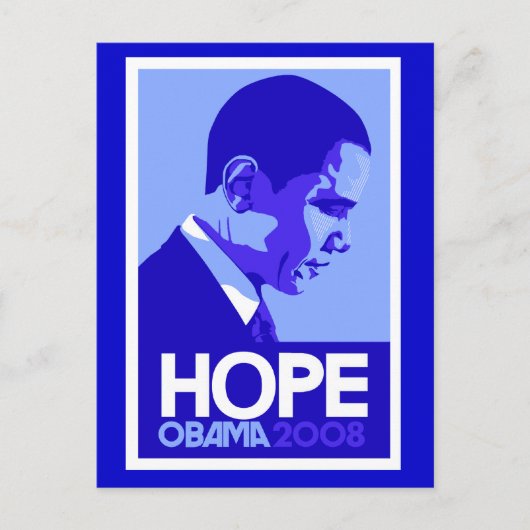 Obama Hope Postcard Postkarte (Vorderseite)