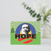 OBAMA HOPE POSTKARTE (Stehend Vorderseite)