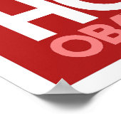 Obama - Hope Red Poster (Ecke)