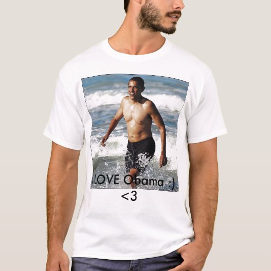 Obama, i-LIEBE Obama:) <3 T-Shirt (Vorderseite)