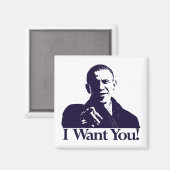 Obama ich will dich! Magnet (Vorderseite/Rückseite)